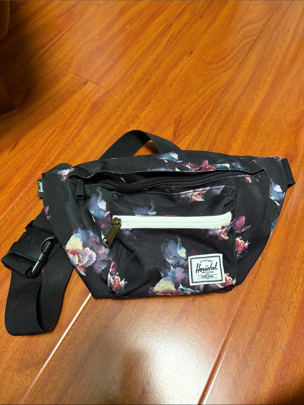 Herschel Supply Co. Black Floral Waist Pack